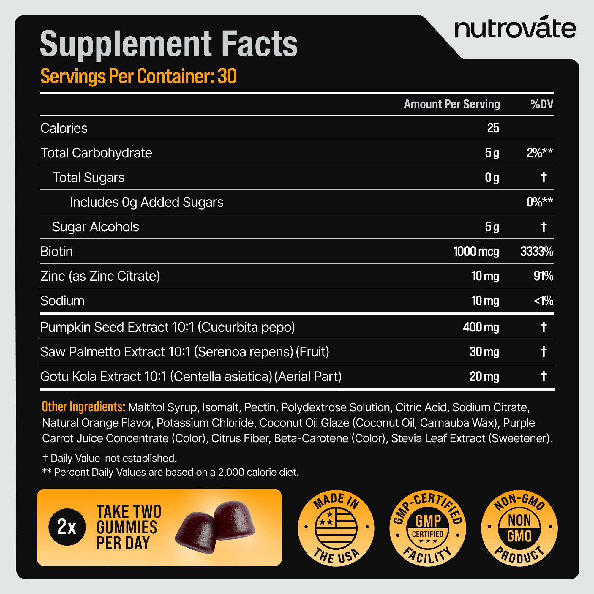 Pumpkin Seed Complex | Sugar-Free Gummies with Saw Palmetto