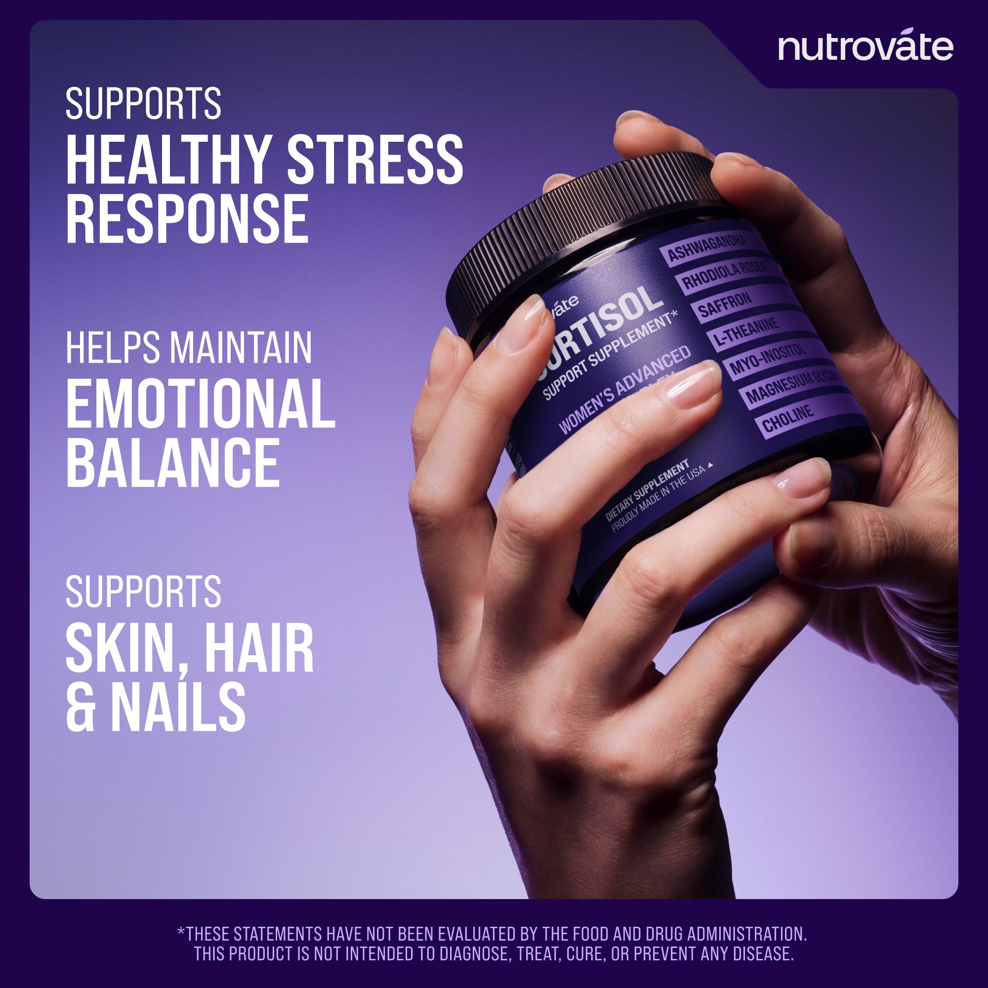 Cortisol Support Supplement | Women's Advanced Support 16-Plex