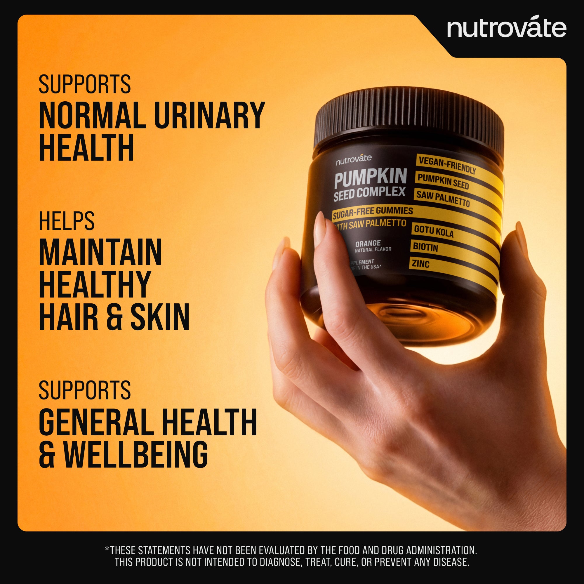 Pumpkin Seed Complex | Sugar-Free Gummies with Saw Palmetto